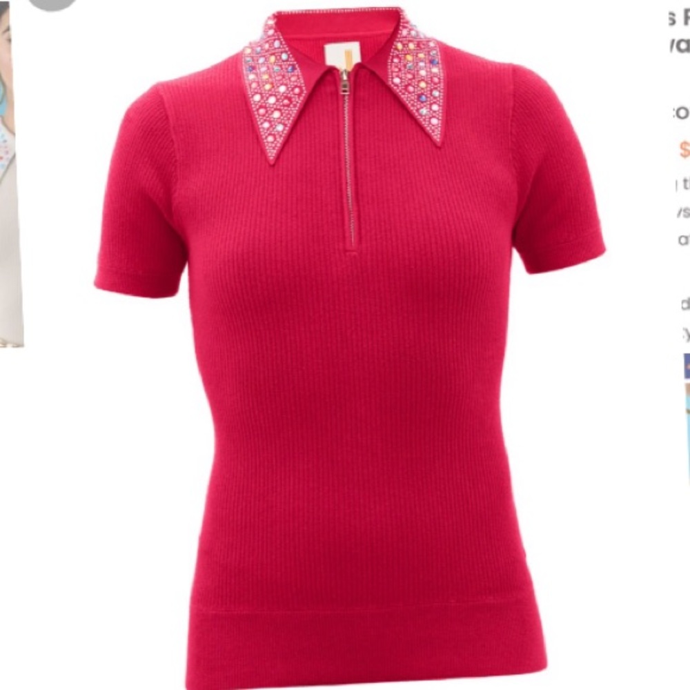 SOLD!!! JoosTricot canvas peachskin polo - Picture 1 of 4